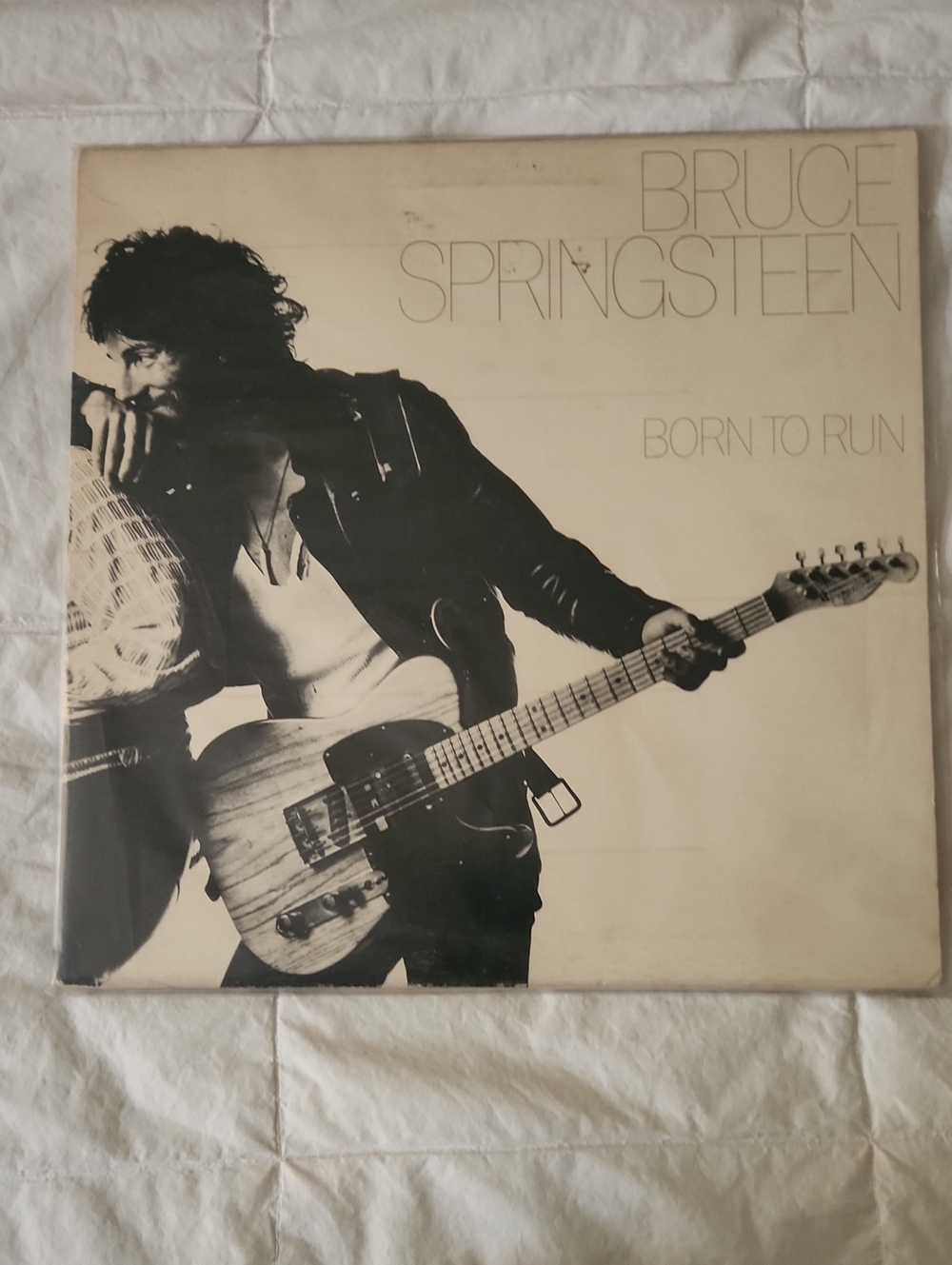 Columbia Bruce Springsteen Born to Run Vinyl - Black & Cream Artwork